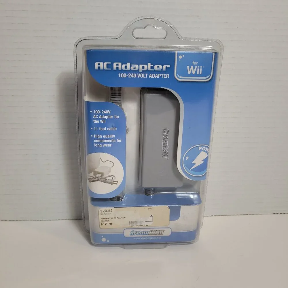 Nintendo WII AC Adapter DreamGear 100-240 Volt Adapter New Sealed